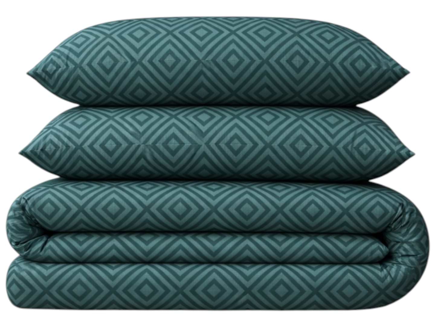Комплект постельного белья MirSon Бязь 17-0622 Geometry Emerald 200х220 (2200008197773)